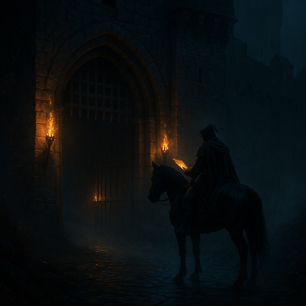 The Messenger at the Castle Gates